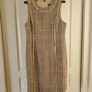 Karl Lagerfeld Tweed Blazer and matching shift dress set in mixed colors size 8